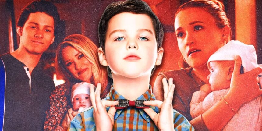 Protagonista de "Young Sheldon" e ao fundo as estrelas do novo spin-off de "The Big Bang Theory". Foto: CBR